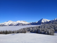 mer de nuage et l'Arcalod et le Peclod